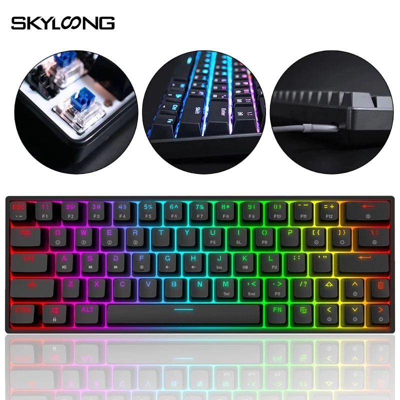 

Клавиатура игровая Механическая SKYLOONG GK64, USB, с RGB-подсветкой