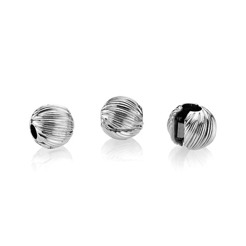 Новая мода 925 стерлингового серебра бисера семена элегантный зажим Шарм Подходит