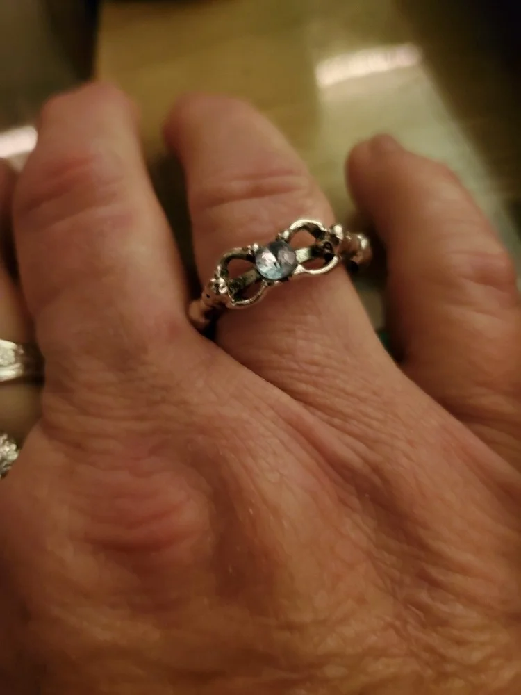 Ослепительное античное серебряное кольцо два кольца для подружек невесты