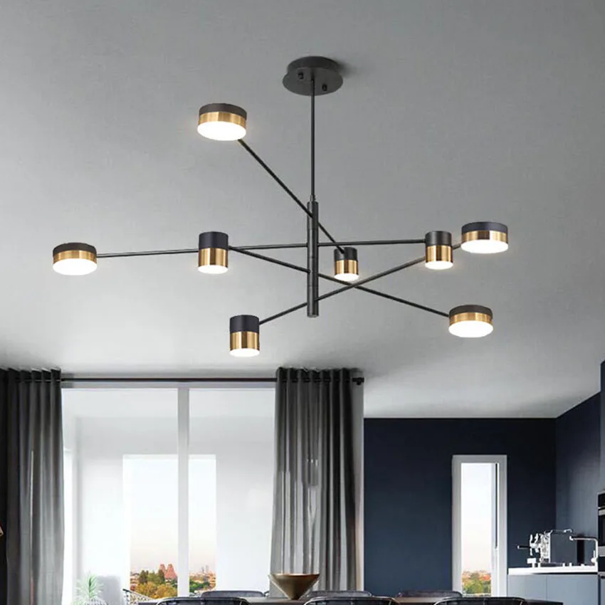 Современная светодиодная люстра подвесной светильник в скандинавском стиле с