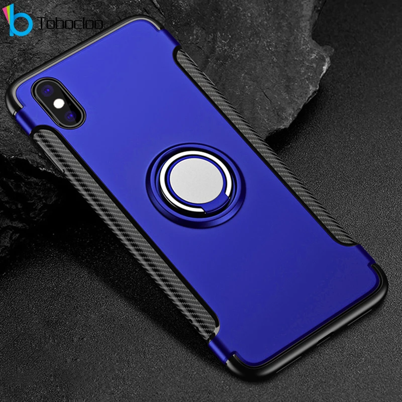 Магнитный чехол с кольцом для пальца iPhone 11 Pro Max X XR XS 7 8 Plus 6 6s 5 5S SE сверхпрочная