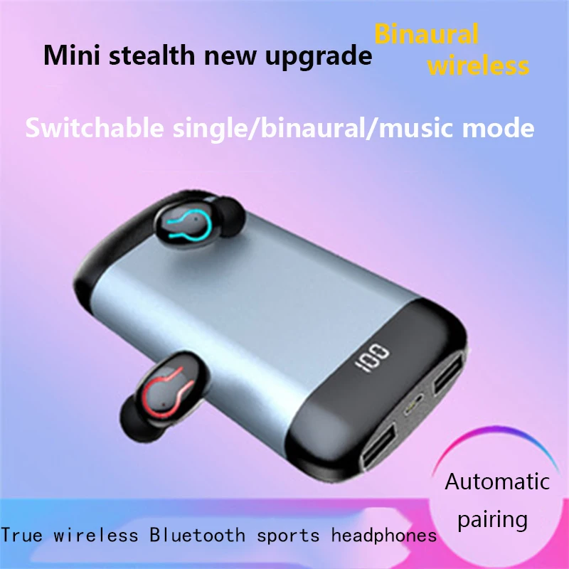 Беспроводные наушники HBQ Q66 TWS V5.0 Bluetooth 6D стереозвук с превосходным дисплеем