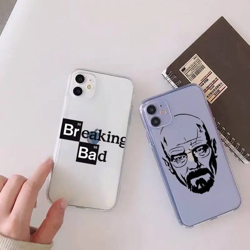 

Heisenberg breaking bad Phone Case Clear Transparent for iPhone 11 12 13 mini pro XS MAX 8 7 6 6S Plus X 5S SE XR 2020