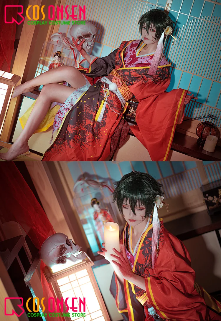 Сценические костюмы звезд cosplayonsen Mika Kagehira Косплей Костюм тамайори Кукольное кимоно с привидениями на заказ