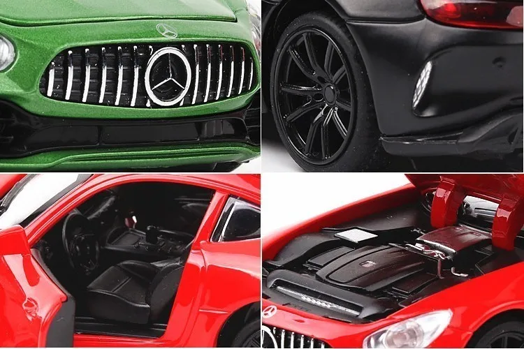 1:32 из сплава Bens GTR AMG оттягивающийся литой под давлением супер модель автомобиля звуковой светильник игрушки для детей Oyuncak Araba подарки на день рождения