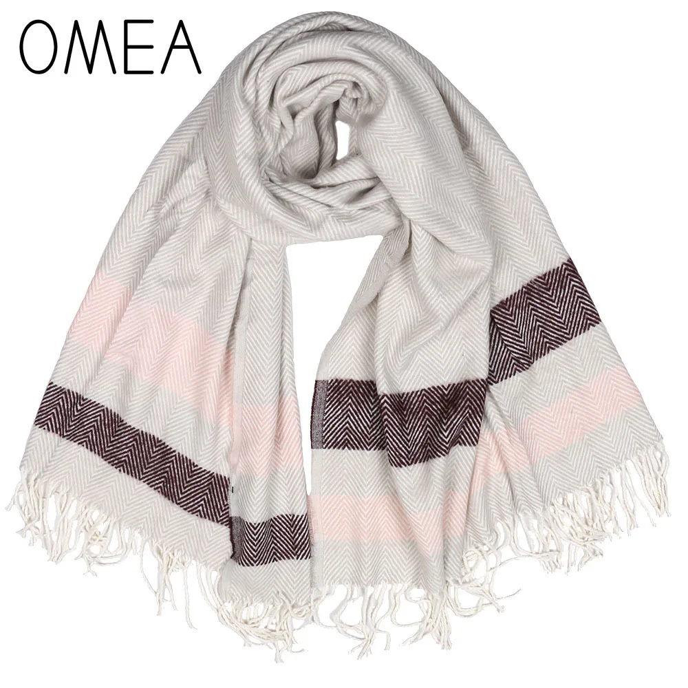 Зимний шарф в елочку Женские аксессуары одеяло накидка пончо шали шерстяной