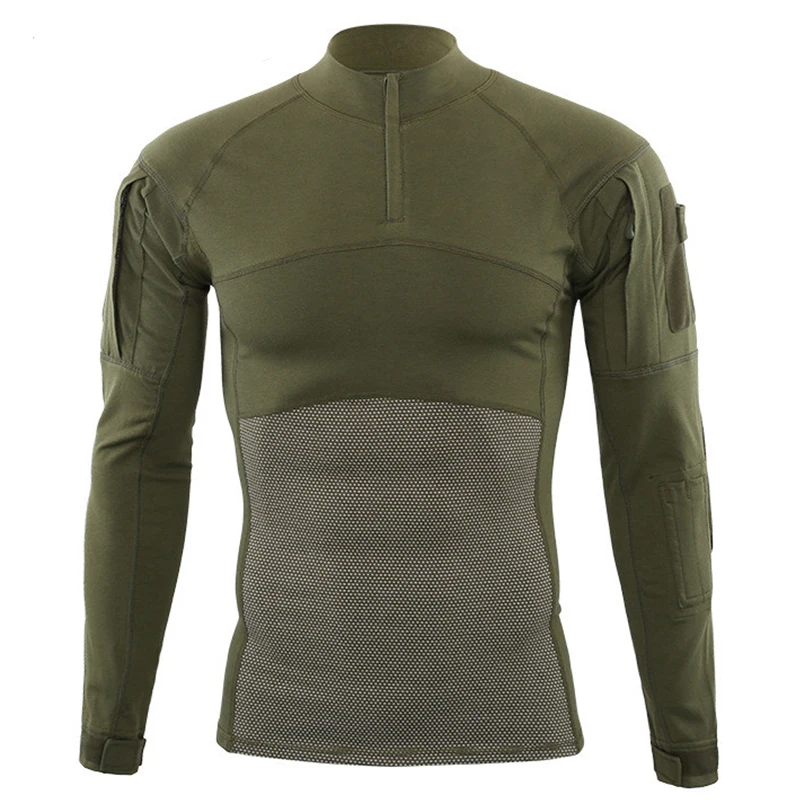 Рубашка походная тактическая с длинным рукавом армейские боевые футболки в