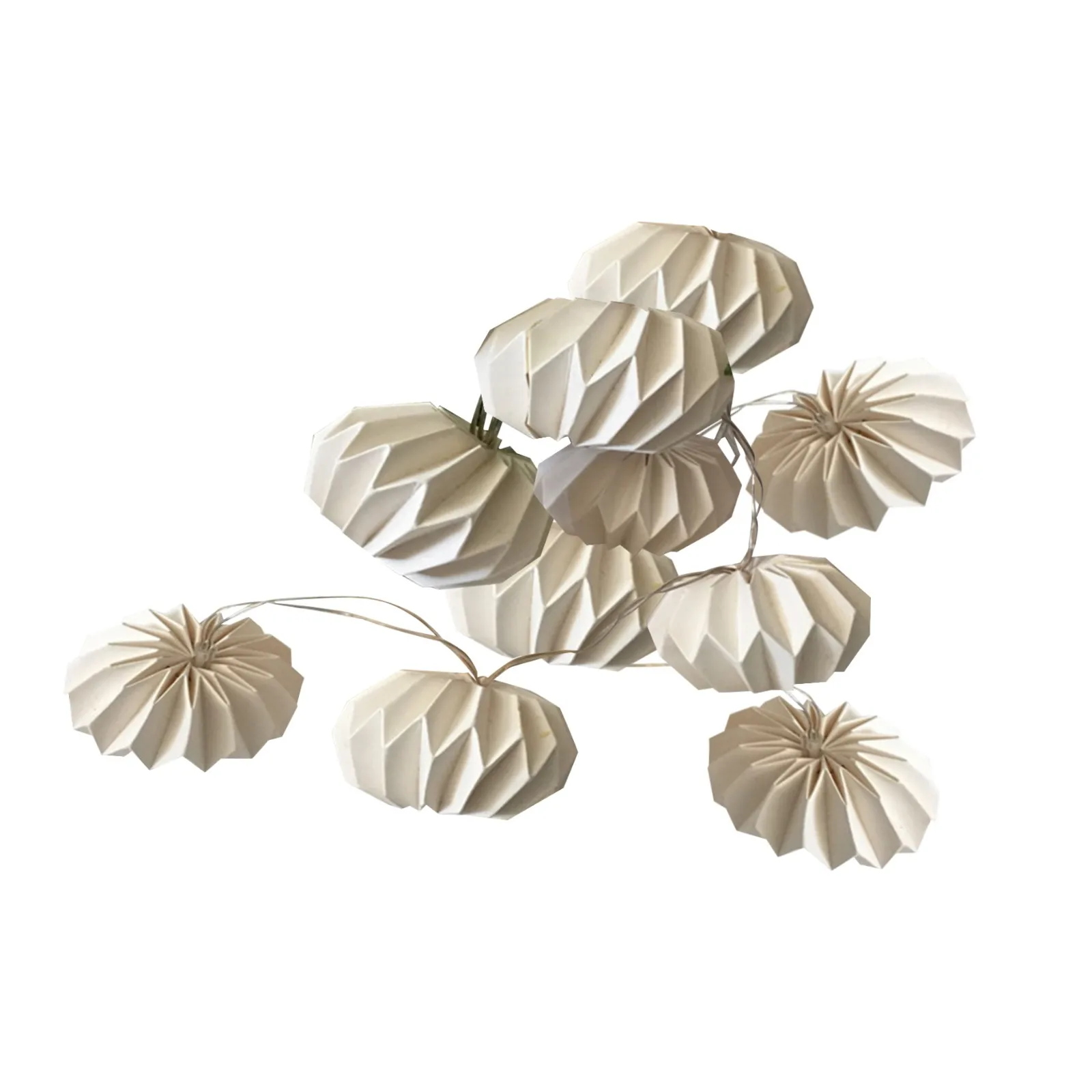 

Led Warm Light Atmosphere String Light With 10 White Paper Lanterns Wholesale Paper Honeycomb Ball Flower Lantern Party Supplies