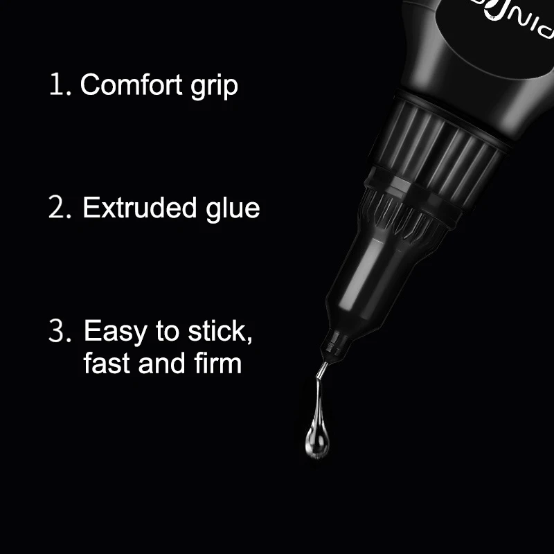 

10ml UV Acrylic Rhinestones Nail Glue False Nails Tips Drill Gel with Needle Nail Art Tool CIN6 899