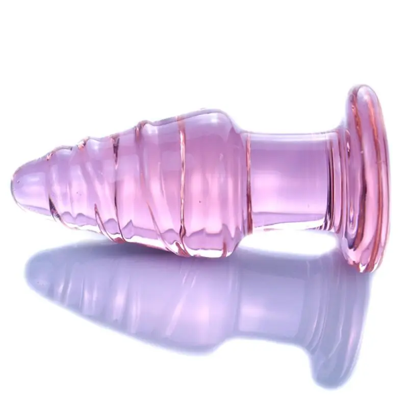 2 Упак. Стеклянный Анальная пробка Массажер для взрослых секс игрушка начинающих