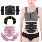 Женский беспроводной стимулятор мышц, тренажер для брюшных мышц, фитнес, пластырь для придания формы телу, тренажер для похудения, массажер унисекс