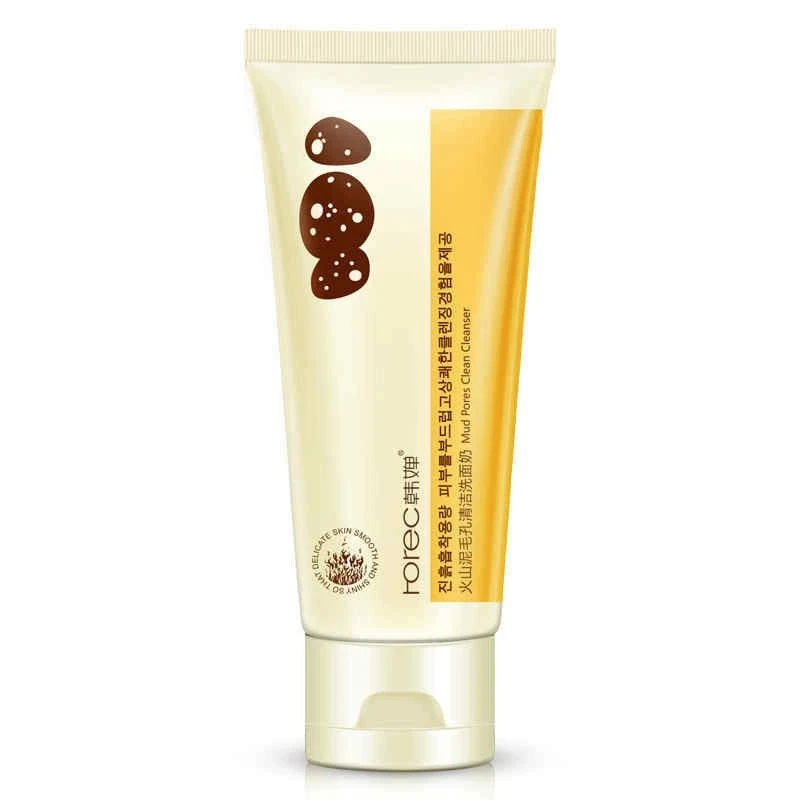 

Volcanic Mud Facial Cleanser Deep Cleansing Pore Clean Moisturizing Shrink Pore Oil Control Face Wash EY669