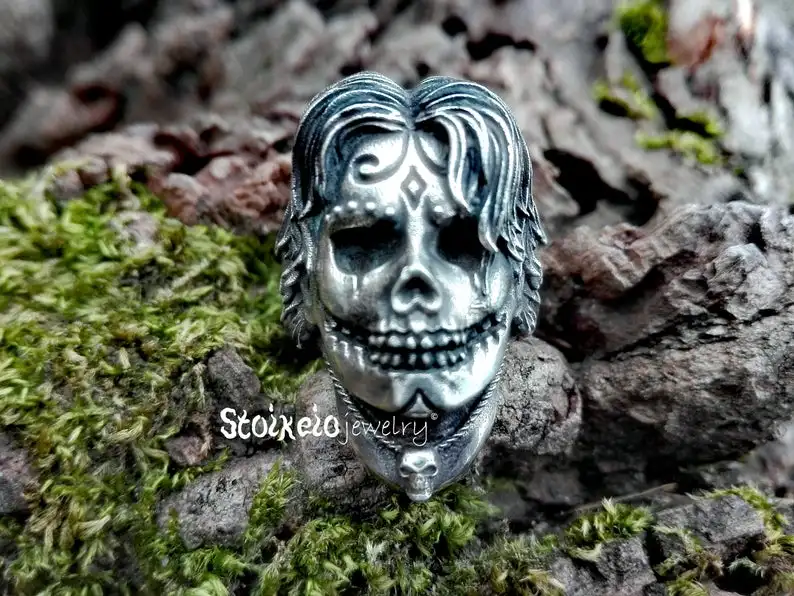 Кольцо в винтажном стиле для мужчин и женщин кольцо панк с рисунком черепа стиль