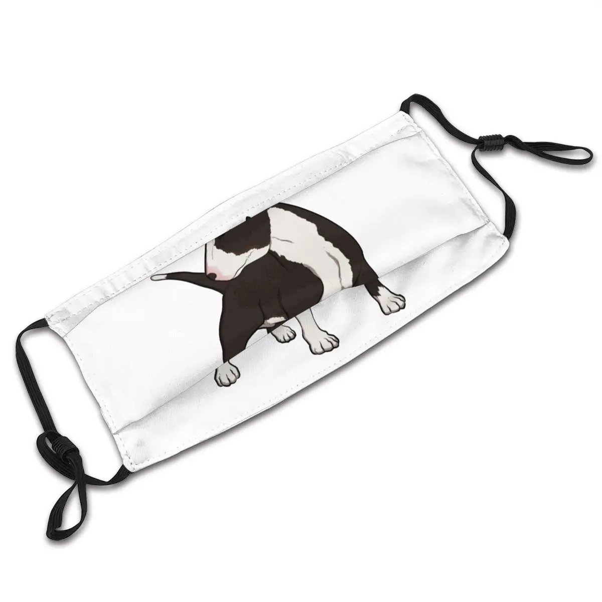 

Bull Terrier Mouth Face Mask ENGLISH BULL TERRIER Facial Mask Cool with Filters for Adult Kawai Mask