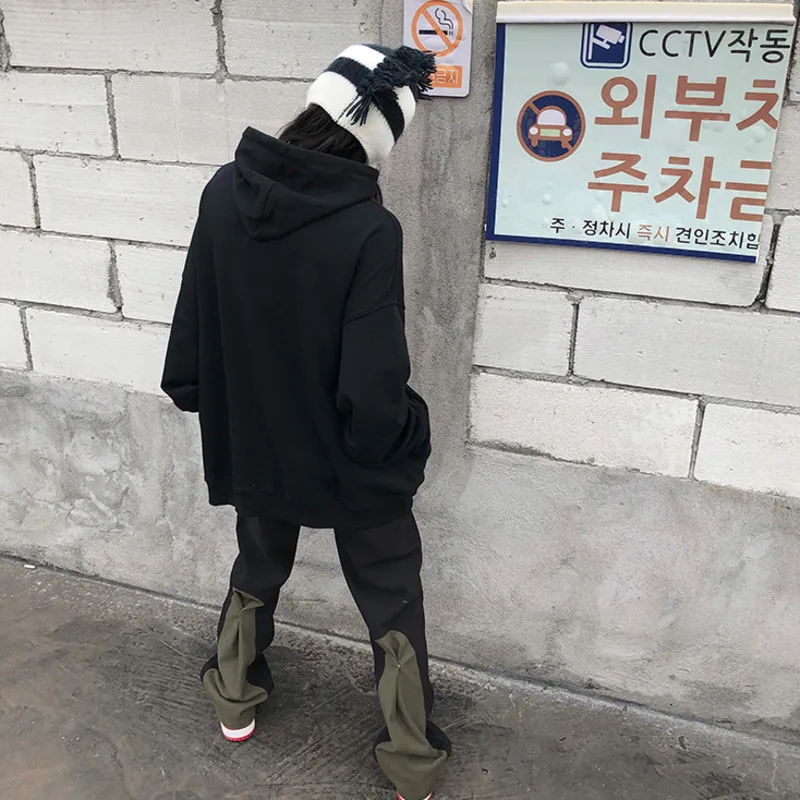 

IEFB Men's Wear High Street Causal Sweatshirts 2021 Spring New Oversize Hooded Pullover Tops For Couple Hip Hop Clothes 9Y5717