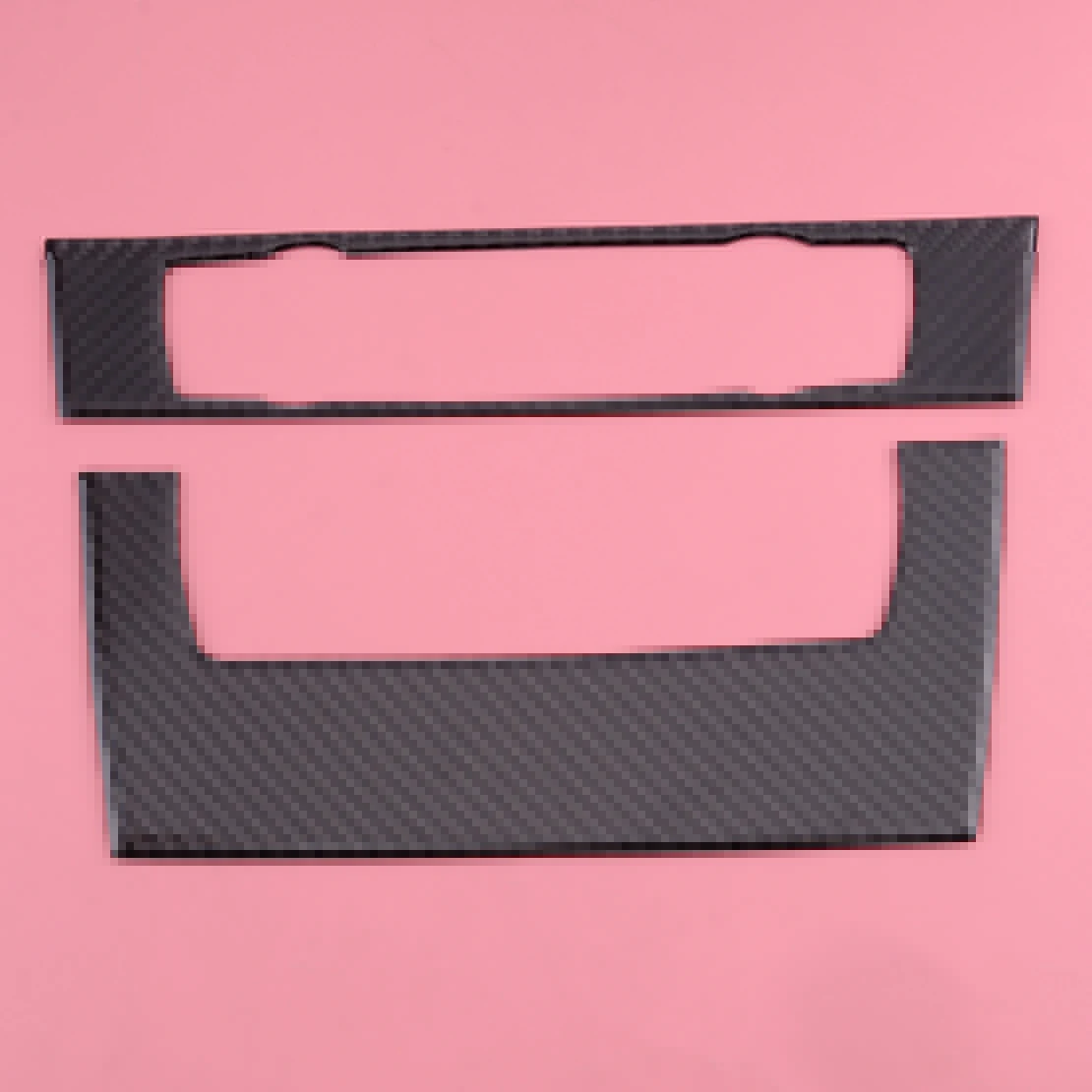 Углеродное волокно текстура AC CD панель управления обшивка Подходит для BMW 3 серии