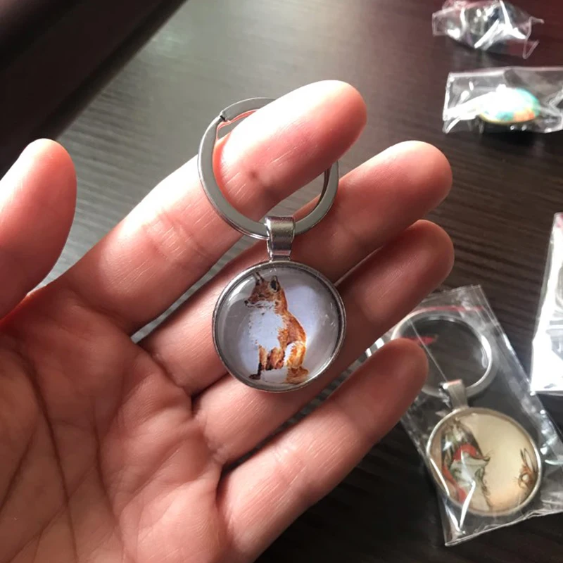 TAFREE стеклянный брелок с драгоценными камнями для сумки автомобильный ключей