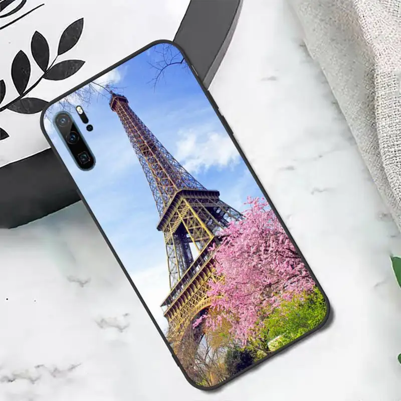 

Romantic Paris Eiffel Tower Phone Case For Huawei honor Mate P 10 20 30 40 i 9 8 pro x Lite smart 2019 nova 5t