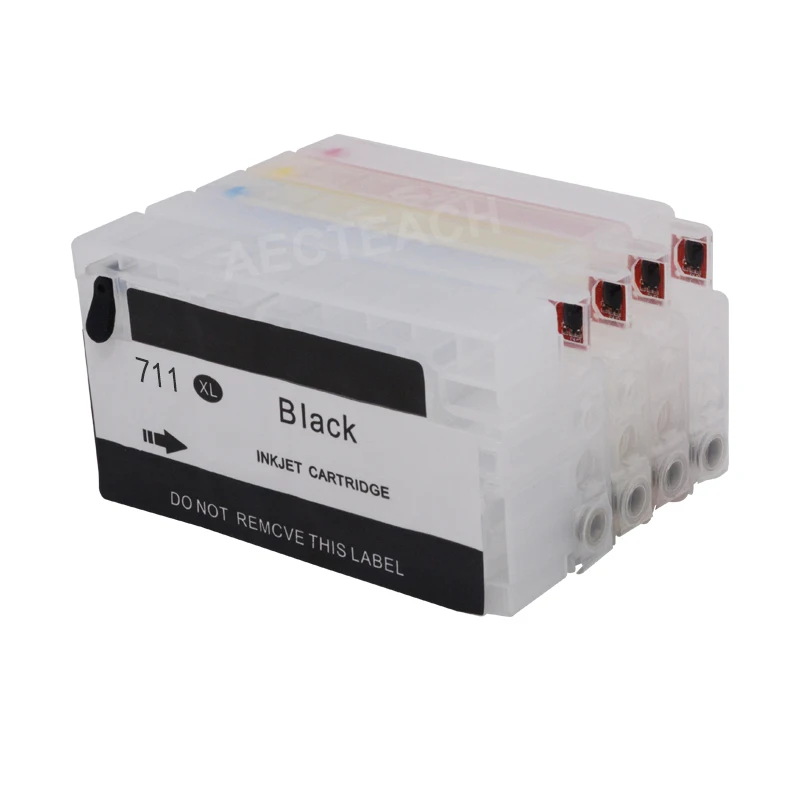 Aecteach новый совместимый картридж Замена для HP 711 XL перезаправляемый с чернилами
