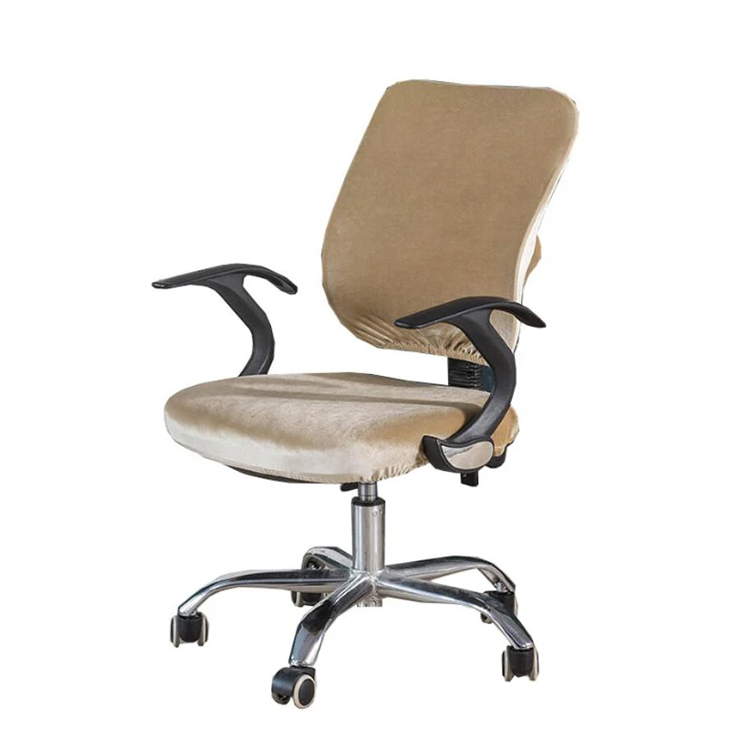 

Solid Color Velvet Chair Cover Seat Cover for Computer Chair Slipcover Office Chair Cover Dining Chair Cover Seat Protector