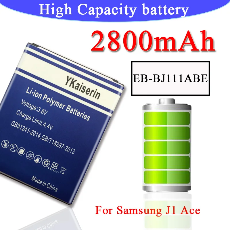 Сменный аккумулятор EB BJ111ABE для Samsung Galaxy J1 J Ace J110 SM J110F J110H/DS J110FM J110H 2800 мАч батарея +