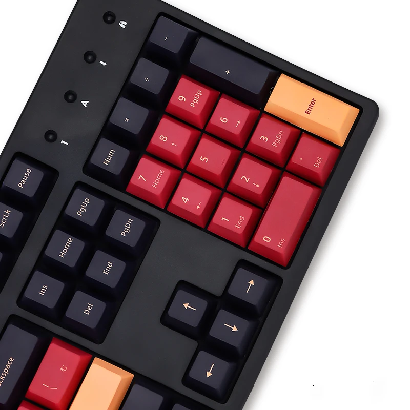 

keys set Red Samurai PBT keycap Dye Sub Japanese Keycaps for For Cherry MX Switch Mechanical Keyboard