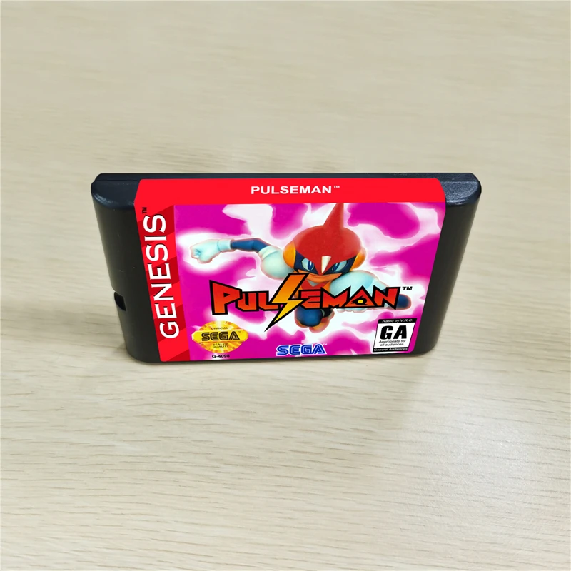 Игровой картридж Pulseman 16 бит MD для консоли MegaDrive Genesis|game cartridge bits|cartridge bitcartridge game |