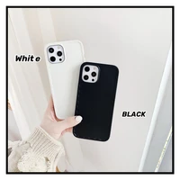 pure white black lens protector phone case for iphone13 12 11ro xr 78plus xsmax se2020 soft full body cover protection