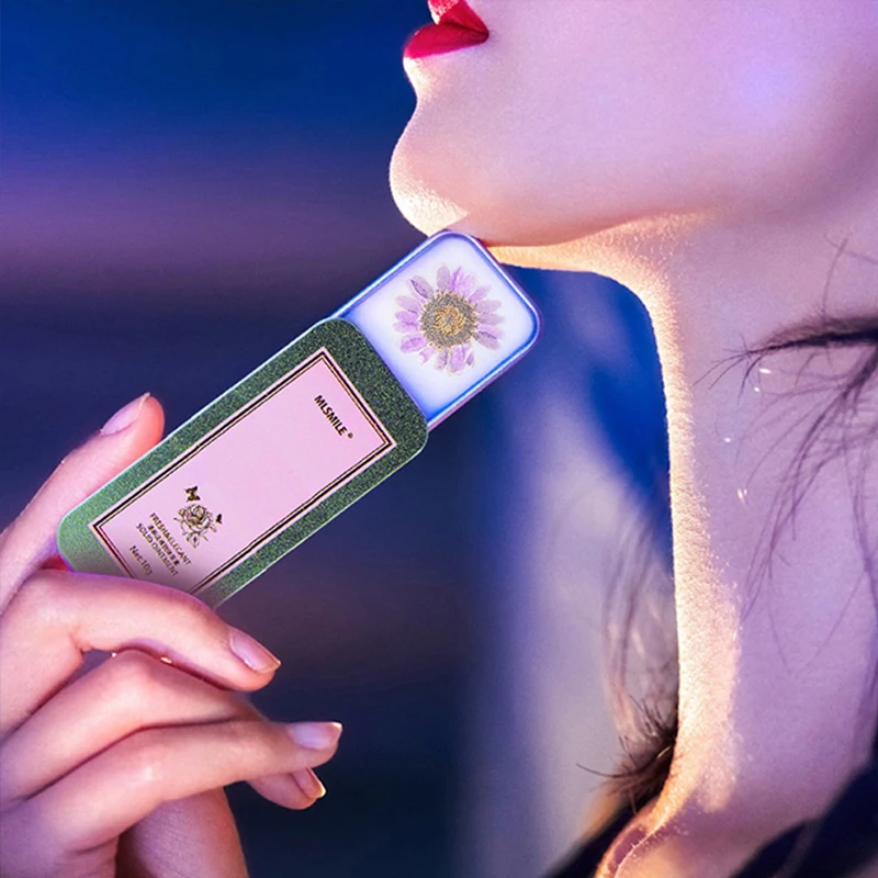 

10g Women Perfume Plant Solid Girl Perfumes Magic Balm Metal Box Easy To Carry Body Fragrance Alcohol-free Deodorant Scented