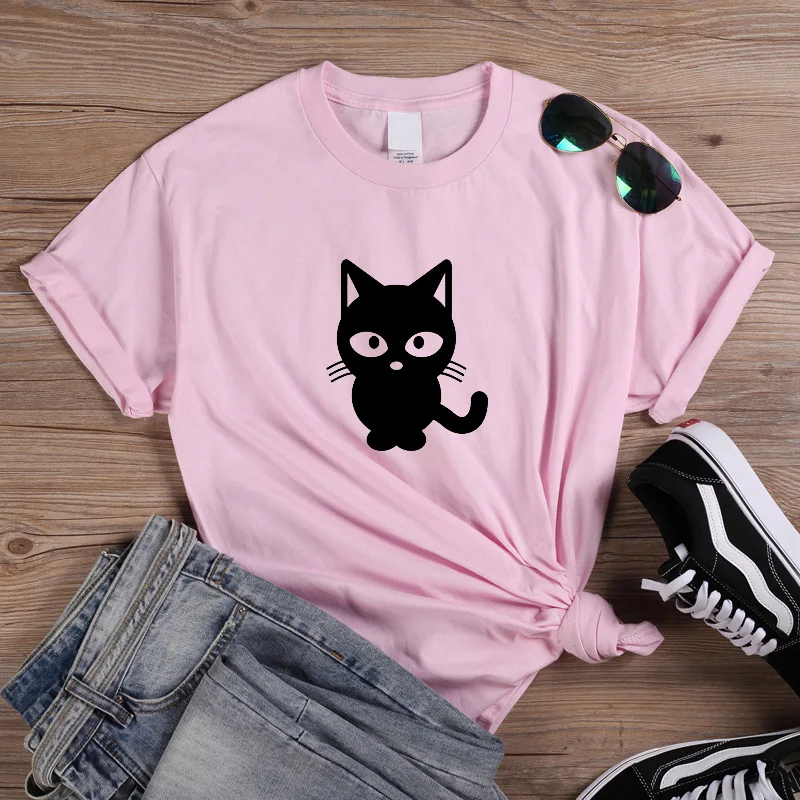 Женская футболка с короткими рукавами ONSEME рисунком кота дораэмона Q 428 лето