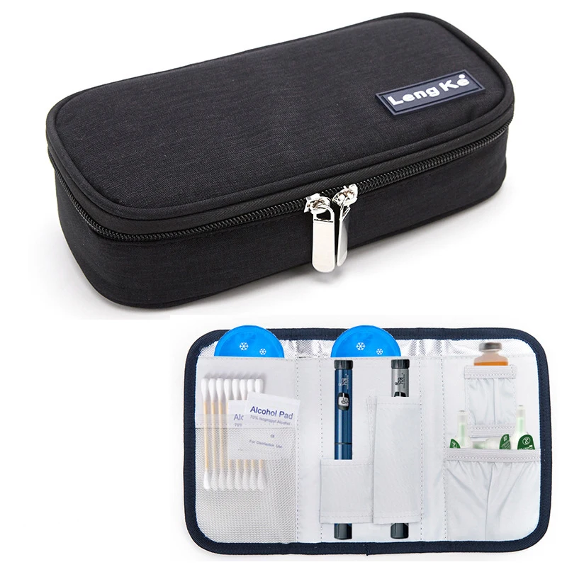 

New portable insulin cooler bag medical insulated travel case ice pack cooler bag