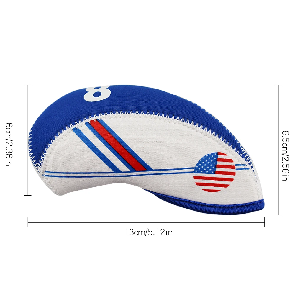 Неопреновый комплект из 10 предметов для гольфа и клуба с железной головкой белый