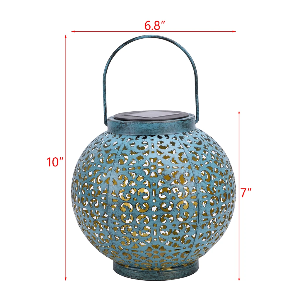 

LED Solar Light Automatic Garden Lamp Wrought Iron Retro Lamp Waterproof Outdoor Hanging Light For Courtyard Walkway Lighting