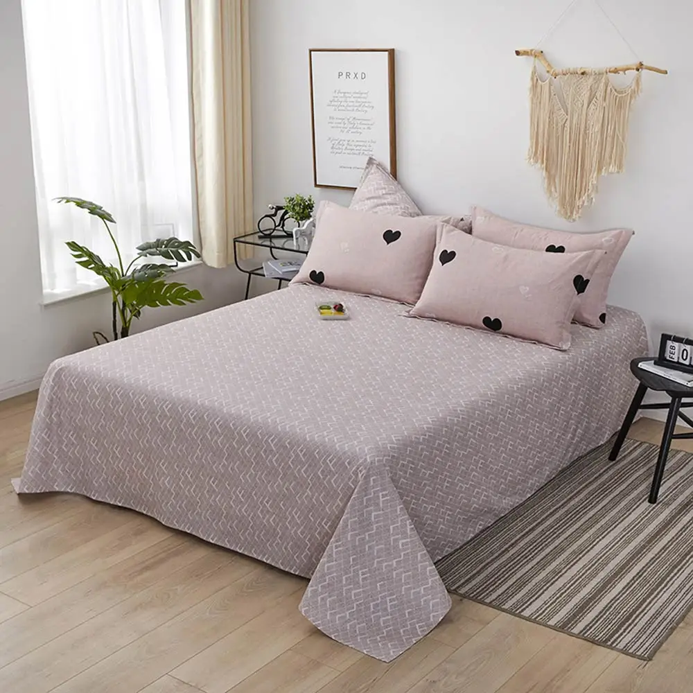 2023709 flat sheet Svetanya, 100 хлопок, простыни с принтом, простыни для постельного белья, односпальные, полные, королевские, королевские размеры - Цвет: 2023709 flat sheet