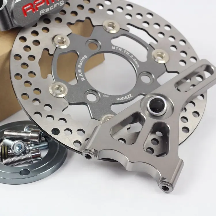 

motor Motorcycle Brake Calipers Pump 220mm/70mm Disc Brake Pump Adapter Bracket Disc For Yamaha Aerox Nitro BWS 100 JOG 50 rr