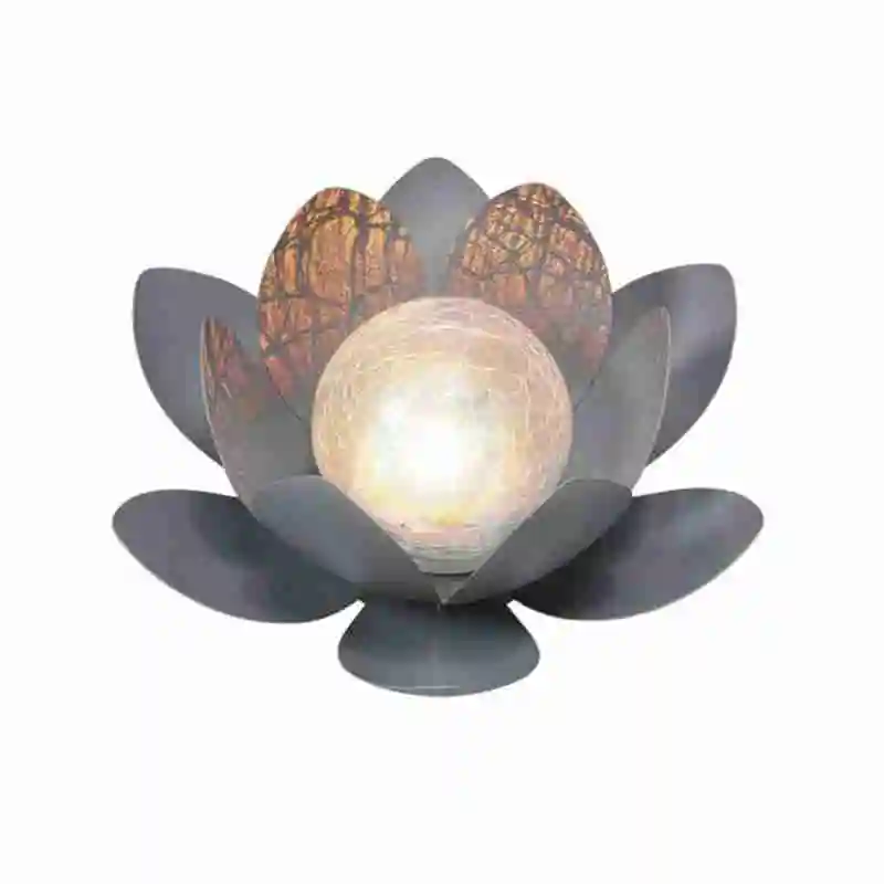 

Portable Solar Powered LED Light Lotus Shape Outdoor Courtyard Garden Festival Decoration Lamp Waterproof LED Beads Lantern
