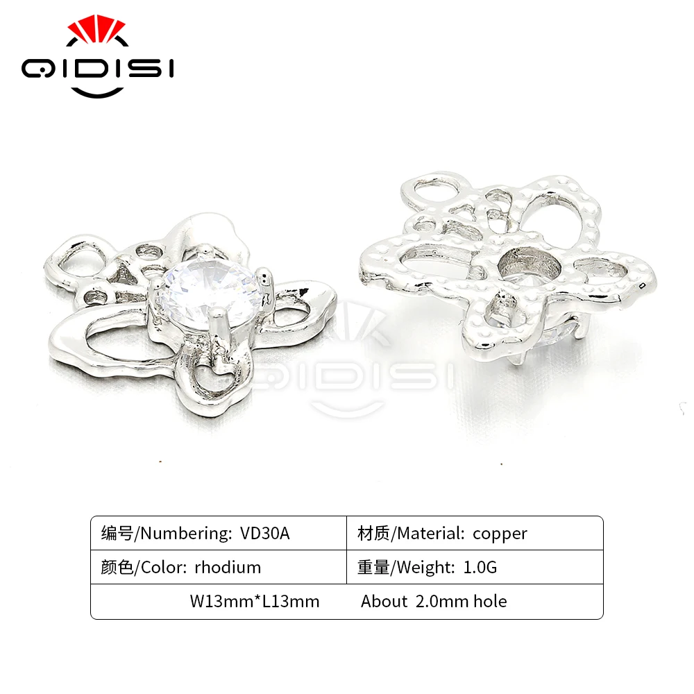 Бабочка кубического циркония ожерелье кулон аксессуары DIY Браслет Подвески