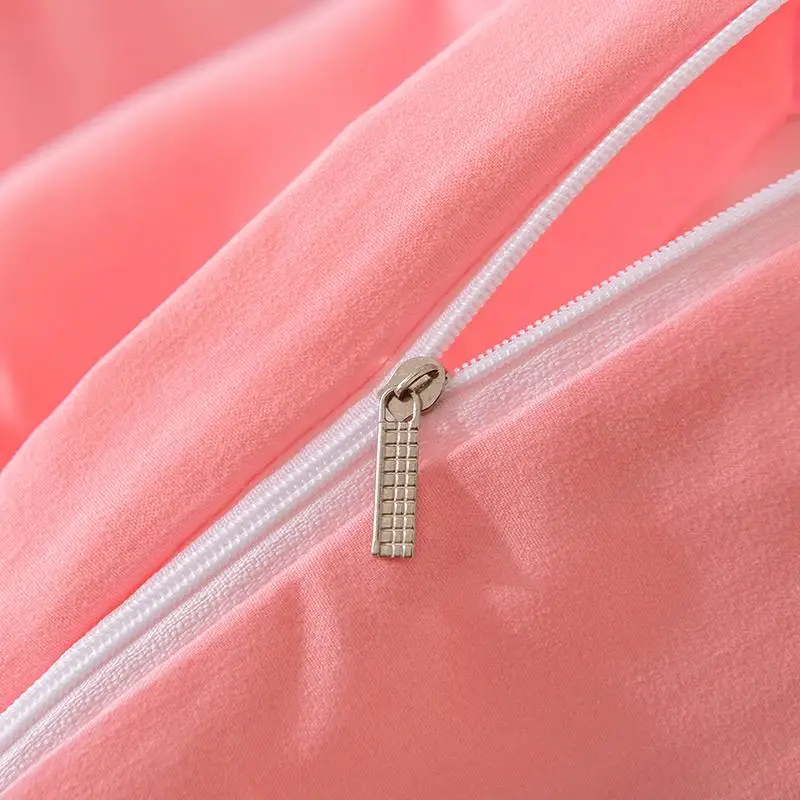 

67 2-3pcs Pink kawaii Bedding Set Luxury Queen Size Bed Sheets Children Quilt Soft Comforter Cotton Bedding Sets For Girl