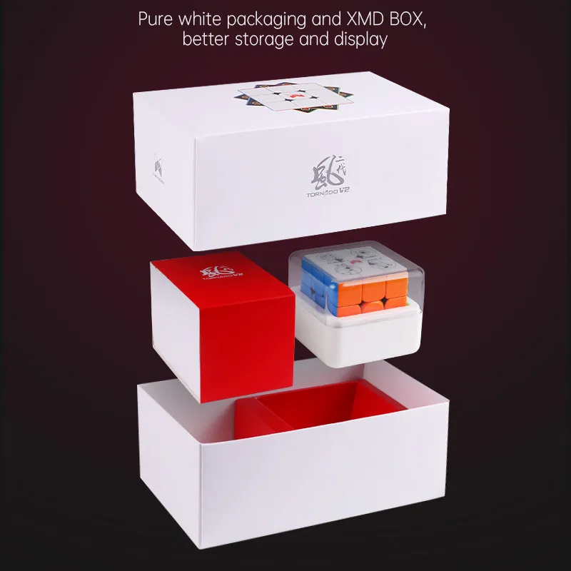

QiYi X Man Tornado V2 M 3x3x3 Magnetic Speed Cube Professional Magic Cube 3X3 Puzzle Magnets Adjustable Toys for Children