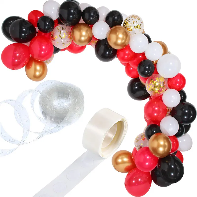 20 штук 12 дюймов хромированная золотые конфетти воздушные шары-гирлянды арочный