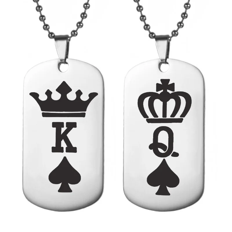 2020 Новые горячие продажи ювелирных изделий из нержавеющей стали тег ожерелье