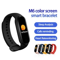 m6 smart bracelet fitness tracker heartrate bp monitor waterproof pedometers men women smart bracelet full day activity tracking