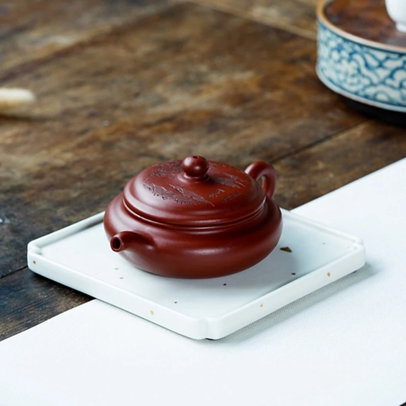 

Yixing Teapot Ore Dahongpao Purple Clay All Handmade Mountain Kettle Send Gift Box