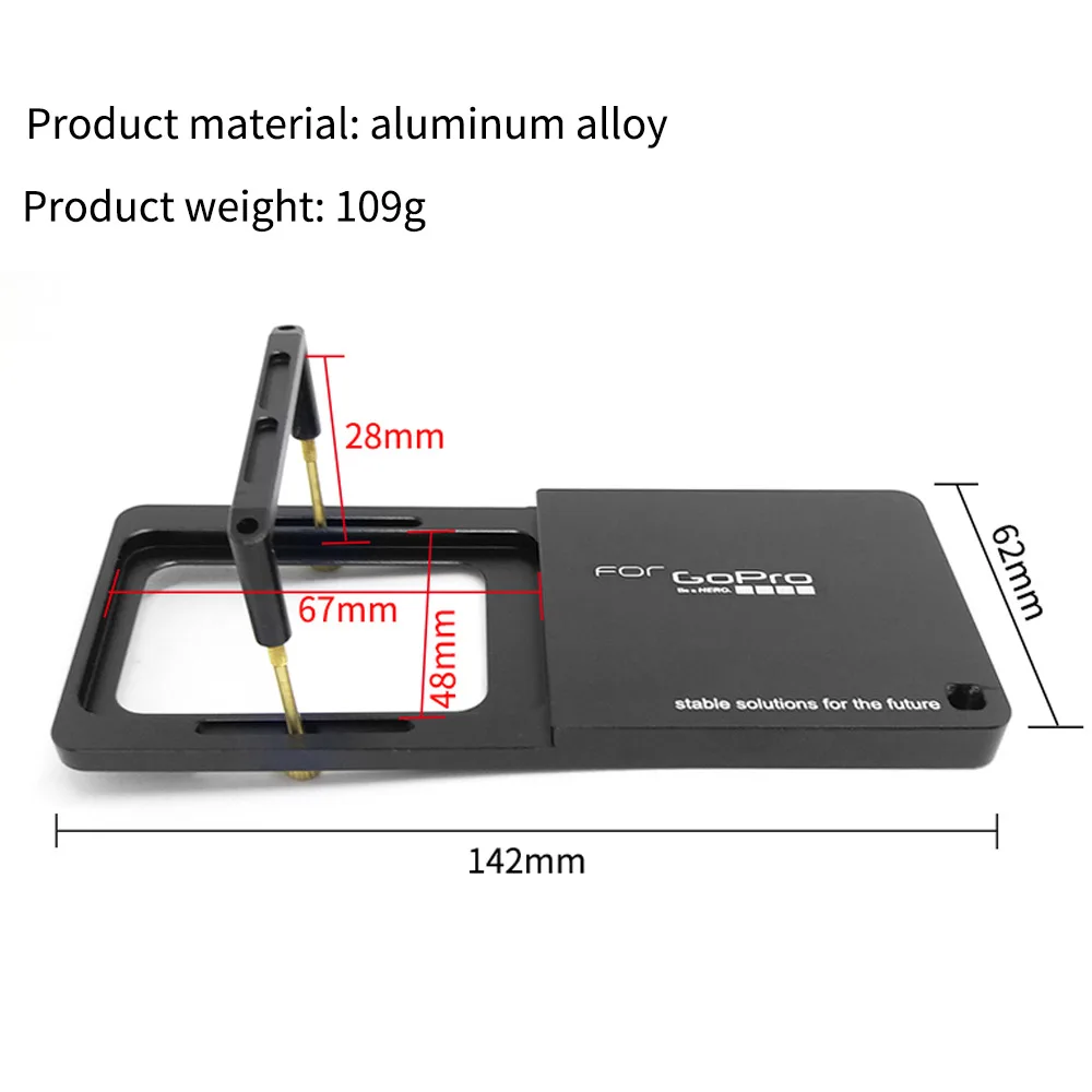 

TUYU Gimbal Adapter Switch Mount Plate for GoPro Hero 8 black Camera for DJI Osmo Feiyu Zhiyun Smooth Q Gimbal Handheld Adapter