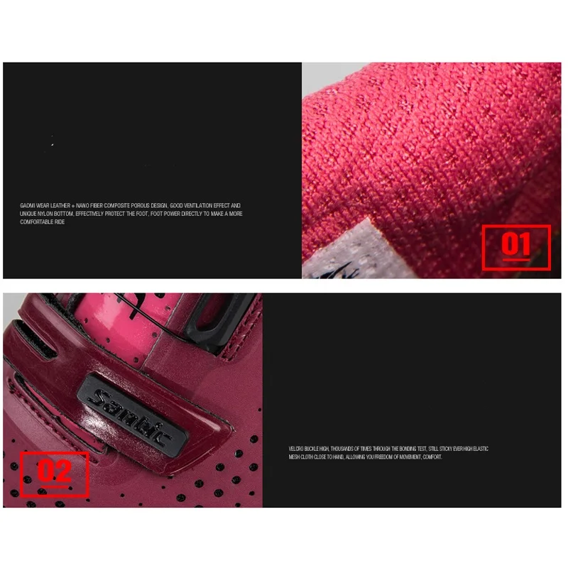 Женские дышащие кроссовки SANTIC для горных велосипедов самоблокирующиеся