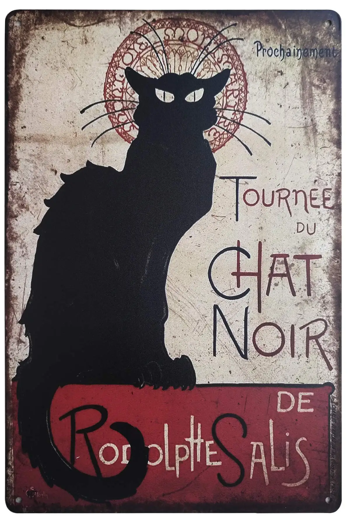 FSTIKO забавная кошка в ретро винтажном стиле новинка животный знак деревенский домашний декор кофейный бар знаки Подарки для любителей кошек 8x12 дюймов