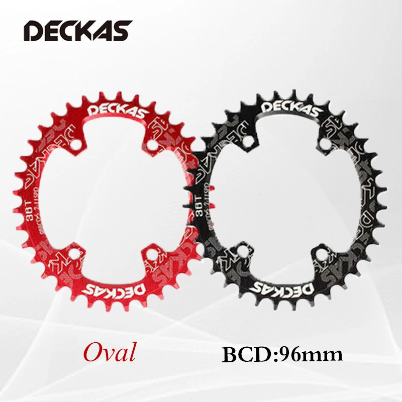 DECKAS 96 BCDS Chainring Bicycle Narrow Wide Chain Ring Mountain Bike Chainwheel Round Oval 32T 34T 36T 38T MTB Accessories | Спорт и