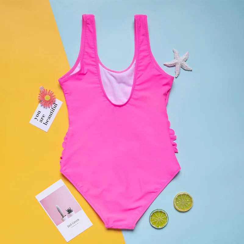 Детские купальники для девочек с принтом фламинго 2022 украшение крыла летний