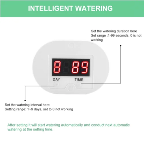 

Automatic Plant Watering Fed Irrigation Water Drip Kit Water Pump Sprinkler UK