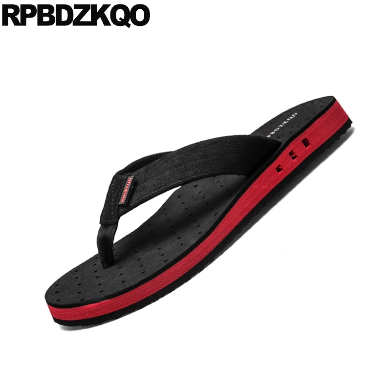 Шлепанцы мужские без застежки дизайнерские пляжные сандалии открытый носок